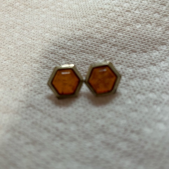 Beautiful Sterling Silver Amber Earrings - Picture 5 of 6